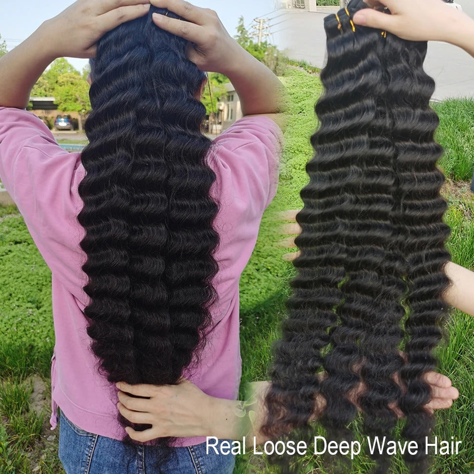 100% Virgin Hair loose deep wave Bundles