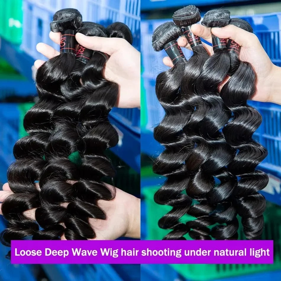 100% Virgin Hair Loose wave Bundles
