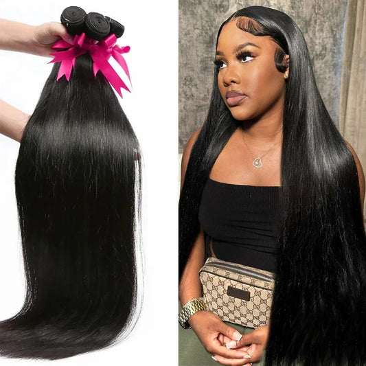Straight 100% virgin Hair Bundles