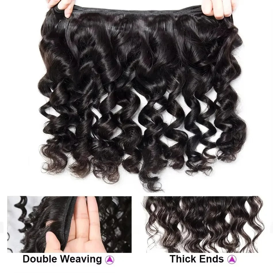 100% Virgin Hair Loose wave Bundles